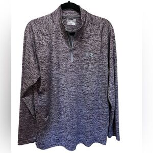 Awesome Heathered Purple Under Armour Loose Fit Pullover Large